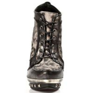  BOX OROMANE VELOUR LEOPARDO BEIG NEGRO PLAT ORO New Rock M.PUNK006-C3 -  