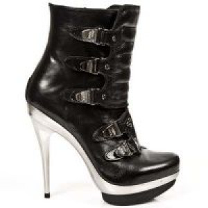  NOMADA NEGRO PLAT ACERO PUNK SIN TACON CLASSIC New Rock M.PUNK007-C1 -  