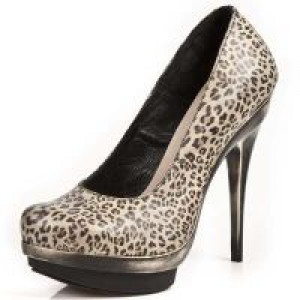  LEOPARDO ESTAMPADO MARRON BEIG PLAT ORO PUNK LI -  1