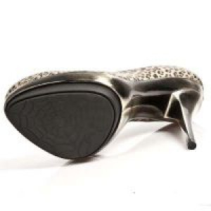  LEOPARDO ESTAMPADO MARRON BEIG PLAT ORO PUNK LI -  5