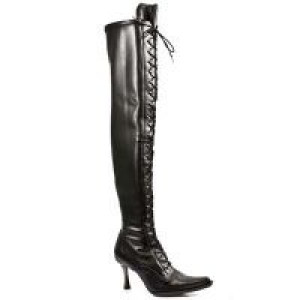   9026 Italy Negro Sintetico Negro Elastico Malicia New Rock New Rock 9026 -  
