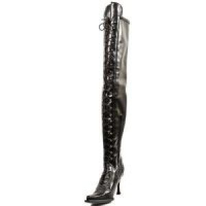   9026 Italy Negro Sintetico Negro Elastico Malicia New Rock New Rock 9026 -  