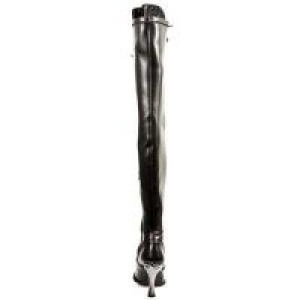   9026 Italy Negro Sintetico Negro Elastico Malicia New Rock New Rock 9026 -  