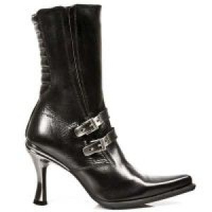  NOMADA NEGRO, MALICIA 2 GOMA NEGRA TACON CARIBE ACERO New Rock M.9037-S1 -  