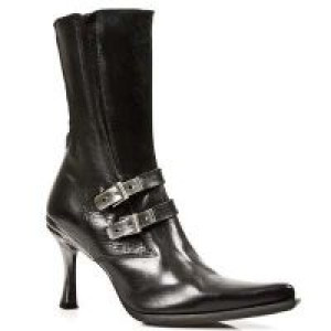  NOMADA NEGRO, MALICIA 2 GOMA NEGRA TACON CARIBE ACERO New Rock M.9037-S1 -  