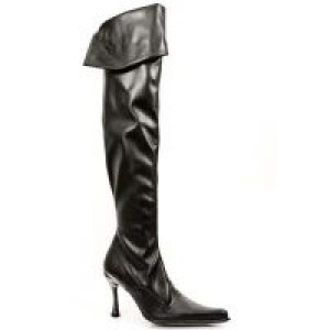   9052 Italy Negro Sintetico Negro Elastico Hoja Tacon New Rock New Rock 9052 -  