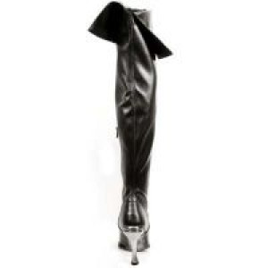   9052 Italy Negro Sintetico Negro Elastico Hoja Tacon New Rock New Rock 9052 -  