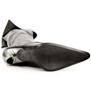   9052 Italy Negro Sintetico Negro Elastico Hoja Tacon New Rock New Rock 9052 -  