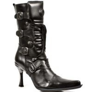  ITALI Y ROCK NEGRO, MALICA TACON CARIBE ACERO New Rock M.9373-S2 -  
