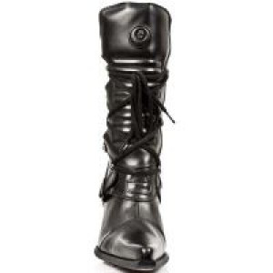  ITALI Y ROCK NEGRO, MALICA TACON CARIBE ACERO New Rock M.9373-S2 -  