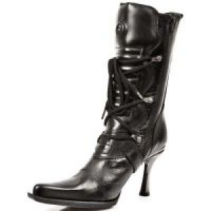  ITALI Y ROCK NEGRO, MALICA TACON CARIBE ACERO New Rock M.9373-S2 -  