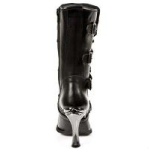  ITALI Y ROCK NEGRO, MALICA TACON CARIBE ACERO New Rock M.9373-S2 -  