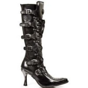 Сапоги ITALI Y ROCK NEGRO, MALICIA TACON CARIBE ACERO New Rock M.9674-S1 - маленькая картинка