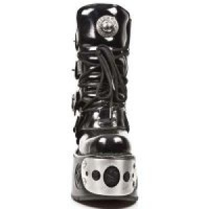  CHAROL ARRUGADO NEGRO PLATAFORMA SPACE New Rock M.1473-C1 -  