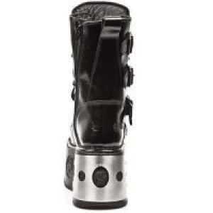  CHAROL ARRUGADO NEGRO PLATAFORMA SPACE New Rock M.1473-C1 -  