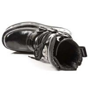  CHAROL ARRUGADO NEGRO PLATAFORMA SPACE New Rock M.1473-C1 -  