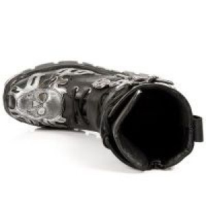  ITALI NEG PULIK ACERO BOX PLANE, REACTOR NEGRO TOBERAS New Rock M.711-S1 -  