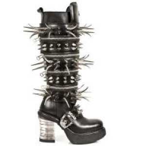    ITALI NEGRO, NOMADA NEGRO,PLAT.NEGRA NRK TACON BANDAS New Rock M.8332-S1 -  