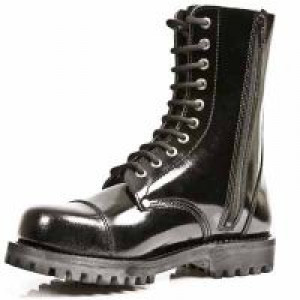  CHAROL NEGRO ARRUGADO, PISO MILI (STEEL TOE) -  3