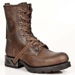  GALIA CUERO, MOTOROCK MARRON TACON ACERO -  1