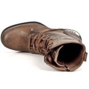  GALIA CUERO, MOTOROCK MARRON TACON ACERO -  6