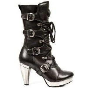  BOX NEGRO, PLATAFORMA TACON ROCK ACERO New Rock M.5373-S1 -  