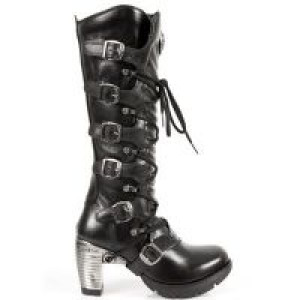 Сапоги ITALI NEGRO, NOMADA NEGRO, TRAIL NEGRO ACERO New Rock M.TR004-S1 - маленькая картинка