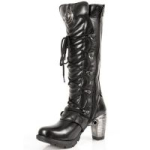 Сапоги ITALI NEGRO, NOMADA NEGRO, TRAIL NEGRO ACERO New Rock M.TR004-S1 - маленькая картинка
