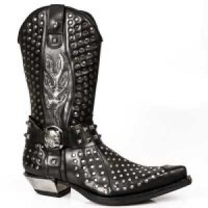  ITALI NEGRO Y BOX PLANE, WEST NEGRO ACERO T.ACERO New Rock M.7928-S1 -  