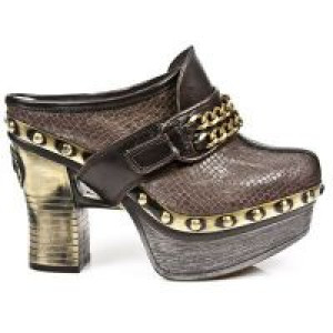  CHEYENNE MORO SIN RAYAR PITON PLISADO MARR ORO PL New Rock M.Z002-C13 -  