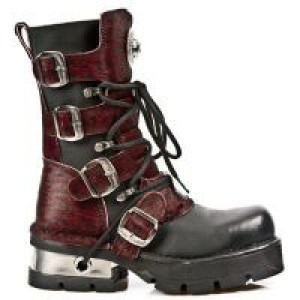  ITALI NEGRO PELO LEOPARDO ROJO PLANING NEG NEW M3 New Rock M.373-C46 -  