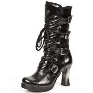 NOMADA NEGRO, PLATAFORMA GOTH TACON ACERO New Rock M.5815-S10 -  