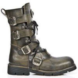  CHEYENNE KAKI, PLANING NEGRO SIN SCRATCHED LEATHER New Rock M.1473-E4 -  