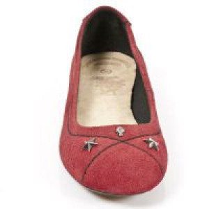  M.BL004-R6 VELOUR ROJO TPU NEGRO BAILARINAS TACON BL -  3