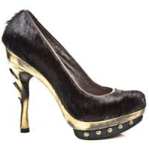  M.PUNK012-C4 POTRO PELO MARRON PIEL VIVO MARR PL ORO PUNK CO New Rock M.PUNK012-C4 -  