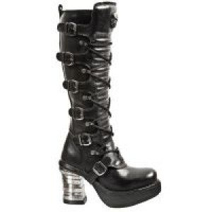  ITALI NEGRO, NOMADA NEGRO, PLATF. NRK BANDAS ACERO New Rock M.8272-S2 -  