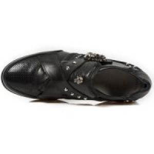  NOMADA NEGRO, ITALI NEGRO, ANTIK PULIDO NEGRO BOX New Rock M.HY005-S1 -  