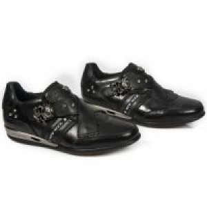  NOMADA NEGRO, ITALI NEGRO, ANTIK PULIDO NEGRO BOX New Rock M.HY005-S1 -  