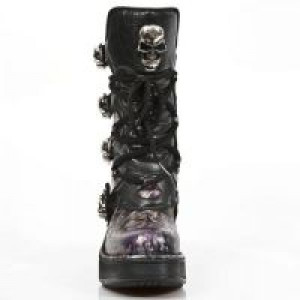  VINTAGE FLOWER LILA, ROCK NEGRO, PLATF. NRK SKULL -  3