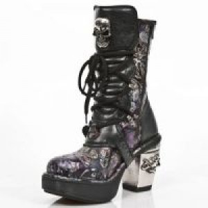 VINTAGE FLOWER LILA, ROCK NEGRO, PLATF. NRK SKULL -  4