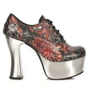  VINTAGE FLOWER ROJO, PLAFT. DARK ACERO -  1