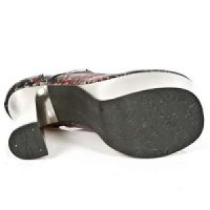  VINTAGE FLOWER ROJO, PLAFT. DARK ACERO -  6