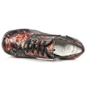  VINTAGE FLOWER ROJO, PLAFT. DARK ACERO -  7