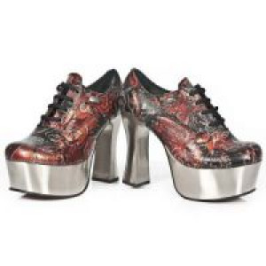  VINTAGE FLOWER ROJO, PLAFT. DARK ACERO -  8