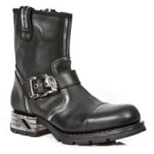  ITALI NEGRO BOX PLANE MOTOROCK NEGRO TACON ACERO New Rock M.MR7617-S1 -  