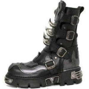  108 ITALI NEGRO Y PULIK ACERO REACTOR NEGRO TOBERAS New Rock M.108-C1 -  