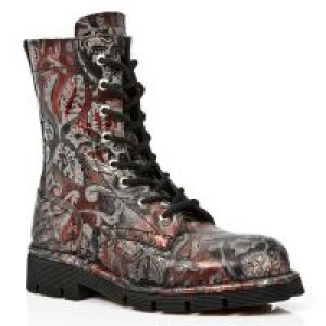  M.1423-S21 VINTAGE FLOWER ROJO, PLANING NEGRO SIN -  2