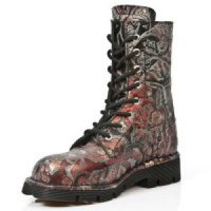  M.1423-S21 VINTAGE FLOWER ROJO, PLANING NEGRO SIN -  4