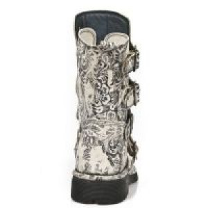  M.1471-S10 VINTAGE FLOWER CAMUFLAGE GRIS, PLANING NEGRO SIN -  5