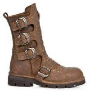 Ботинки M.1471-S23 VINTAGE FLOWER ALASKA CUERO, PLANING MARRON SIN New Rock M.1471-S23 - маленькая картинка
